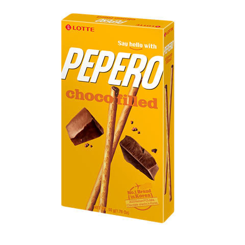 Lotte Pepero Choco-Filled/Nude - 50 grams