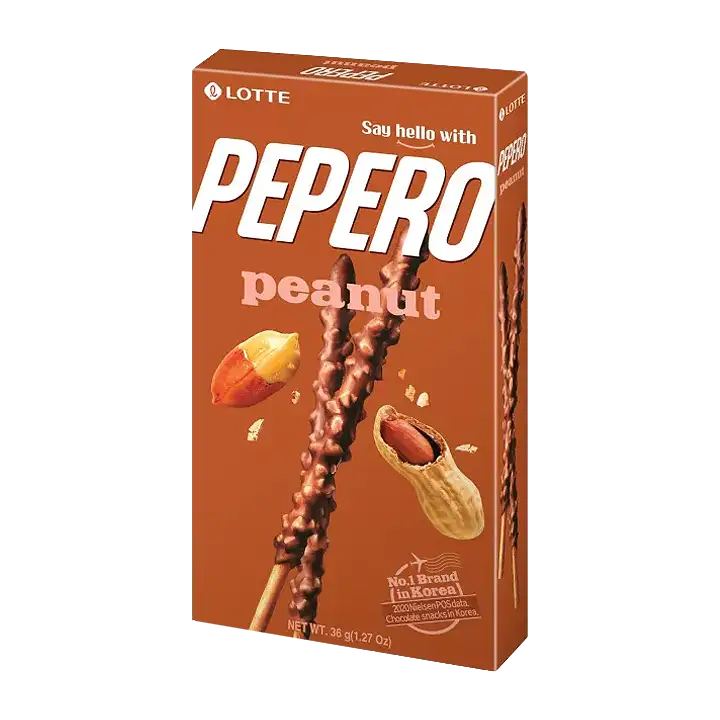 Lotte Pepero 花生 - 36 克