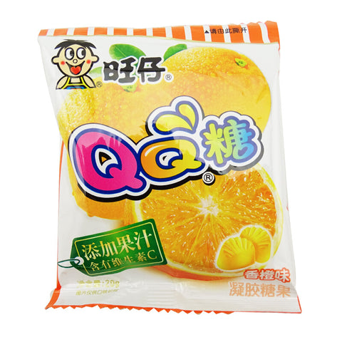 QQ Orange Flavored Gummy Candy - 20 grams