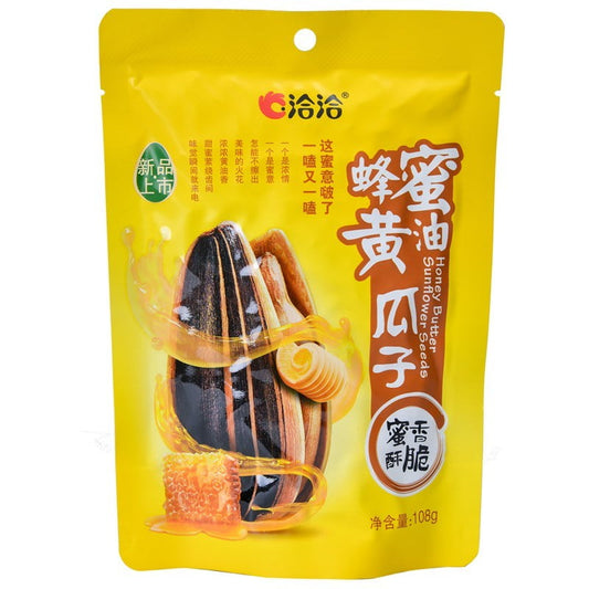 Qiaqia Chacha Sunflower Seeds - Honey Butter Flavor - 108 grams