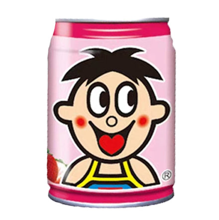 Wang Wang Milk Drink Strawberry Flavor (Can) - 245 ml